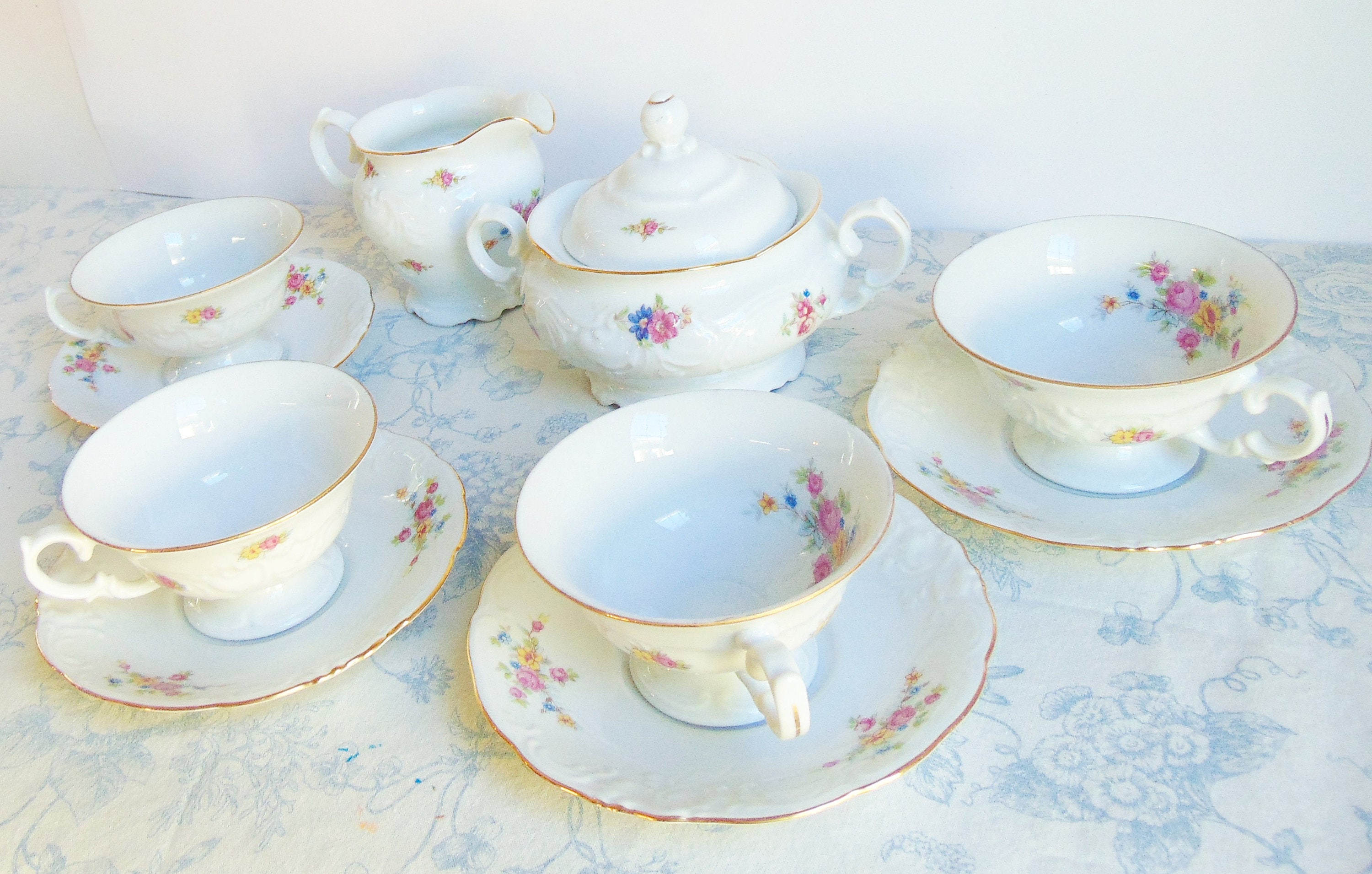 Wawel vavel Poland Tea Cups & Saucers Set of 10 Plus Creamer Etsy