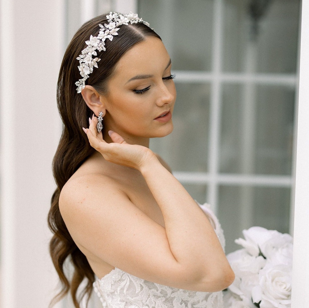 Floral Wedding Bridal Headband Bride Headpiece Wedding Hair — free download