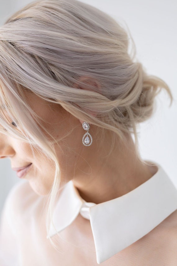 Bridesmaid statement earrings deals