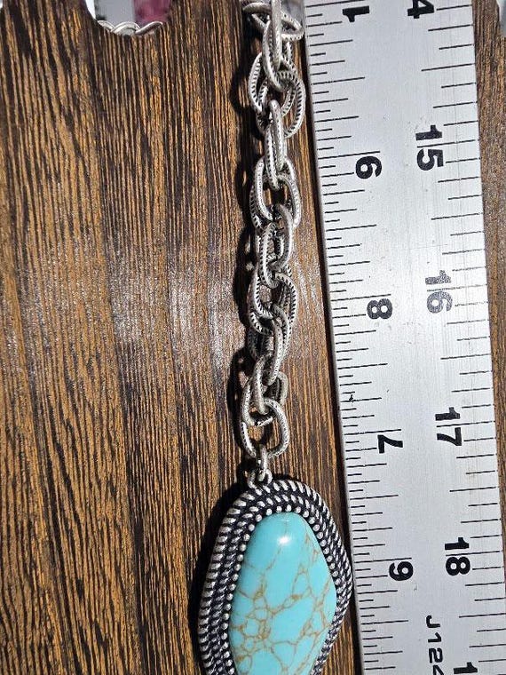 Vintage Turquoise-Inspired Statement Necklace – H… - image 7