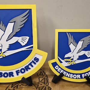 Defensor Fortis Flash 3D Print File | Air Force Security Forces Beret Flash