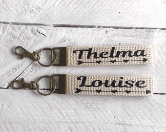 Thelma and Louise Wristlet Keychain