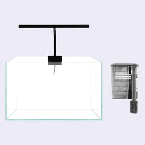 Rimless Aquarium Starter Kit | High-Quality Nano Tank Setup for Aquascaping, Shrimp, and Betta Fish | Beginner-Friendly Design