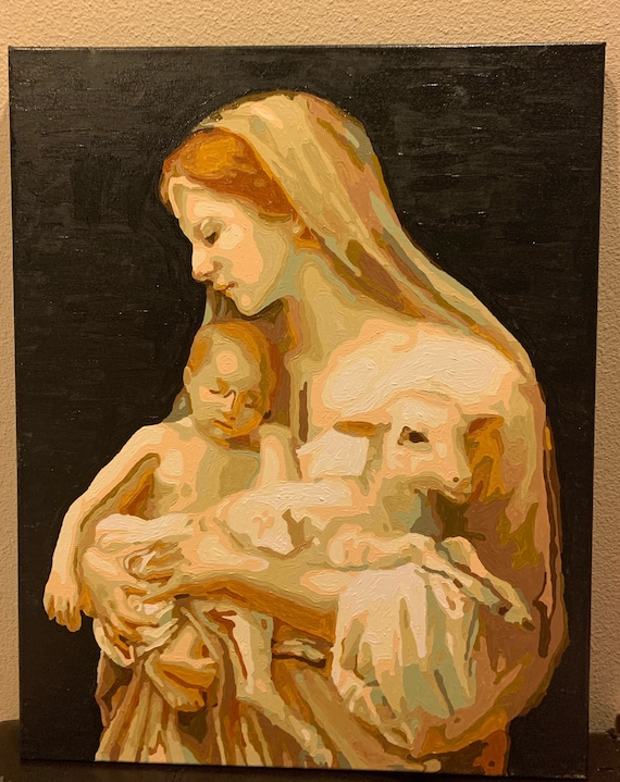 Mother Mary, Son and Lamb