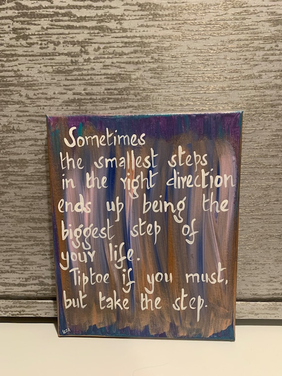 Sometimes the smallest steps