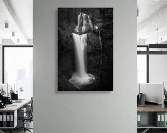Falls Creek Falls, Washington- fine art photography canvas print - Pacific Northwest waterfall poster, nature, wall décor, fall, gift