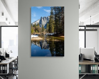 Yosemite National Park Sentinel Rock- fine art photography canvas print -US landscape, sunrise, wall décor, California wall art