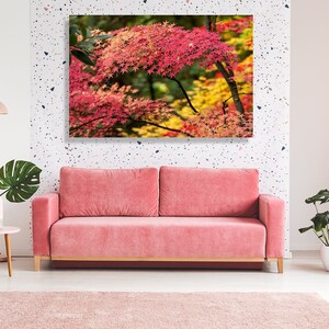 Portland Japanese Garden at fall, forest scenery fine art photography, canvas, print-large wall décor, Oregon,  Pacific Northwest