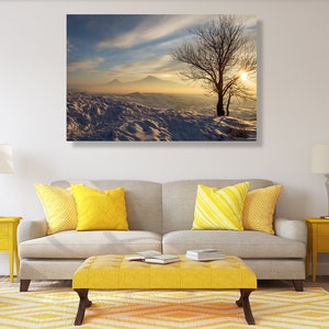 Mount Ararat At Sunrise Armenia- Original hand-signed fine art print - Masis, nature, poster, wall art, wall décor, canvas, mountains, gift