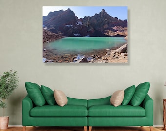 No Name Lake at Broken Top, Central Cascades, Bend-  original fine art photography canvas print -Pacific Northwest, wall décor, art
