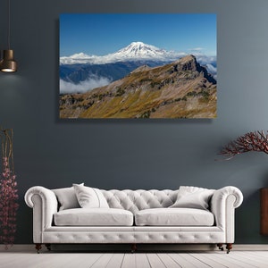 Mount Rainier, Washington -Original fine art photography, canvas print -Pacific Northwest nature, landscape, mountain, wall décor, wall art