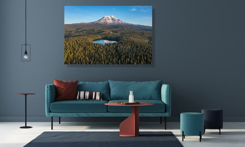 Original Photo Art Work, Takhlakh Lake Mount Adams Sunset- Fine Art ...