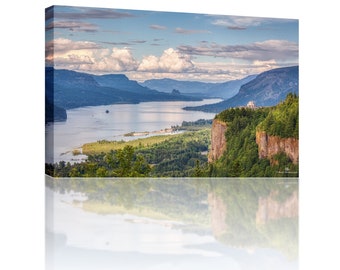 Columbia river gorge and Vista house in Oregon, Pacific Northwest, nature, fine art print, large wall poster, canvas wall décor