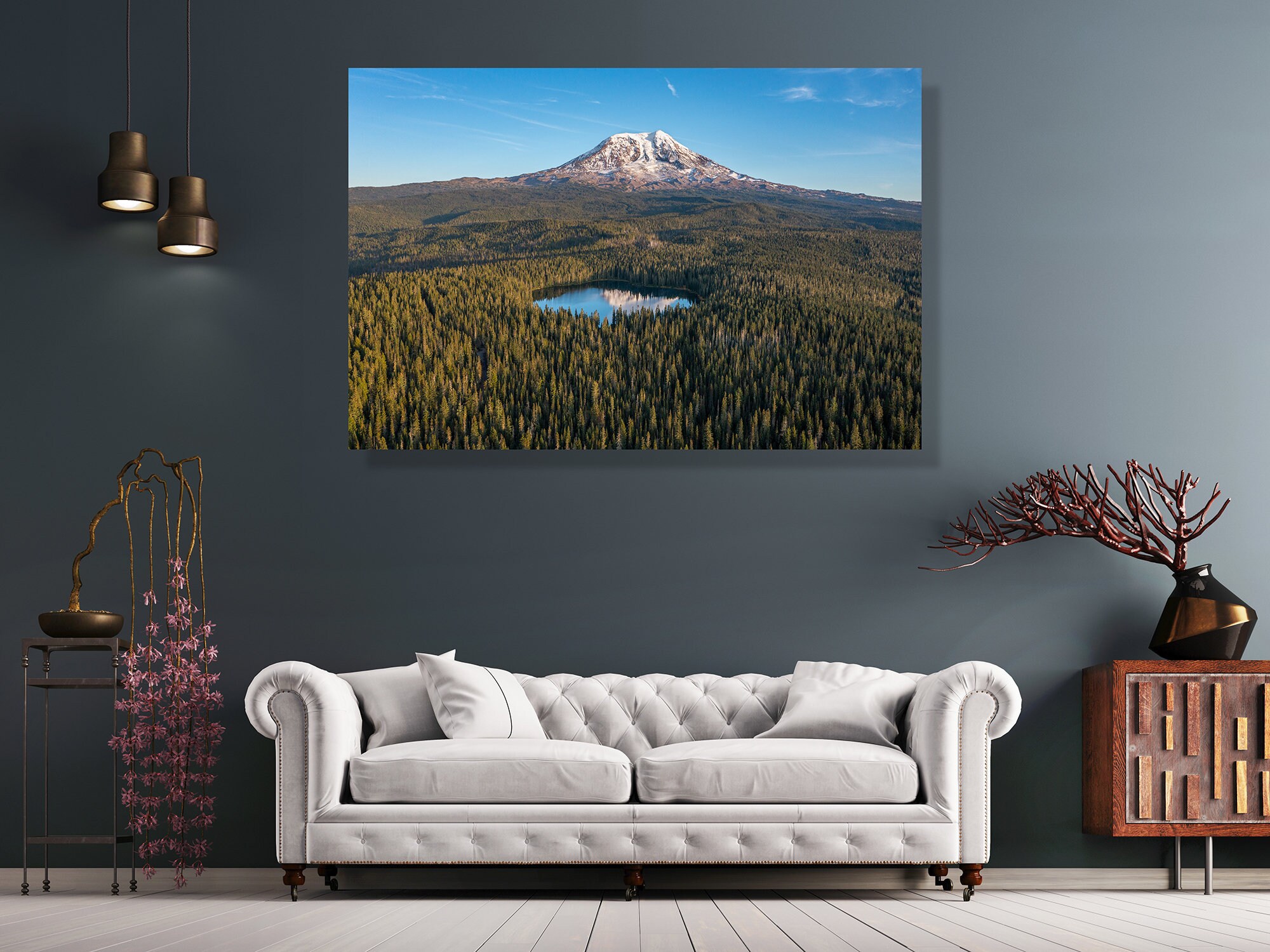 Original Photo Art Work, Takhlakh Lake Mount Adams Sunset- Fine Art ...