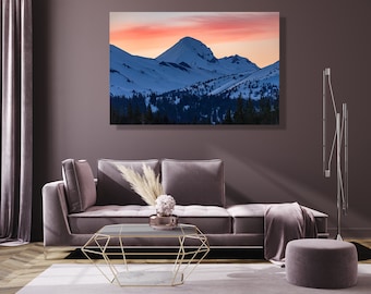 Middle Sister, Bend, Oregon, Original Photo Art Work  - fine art photography canvas print - poster, Pacific Northwest, wall décor, art