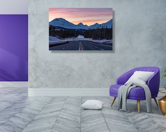 Three Sisters, Bend, Oregon, Original Photo Art Work  - fine art photography canvas print - poster, Pacific Northwest, mountains wall décor