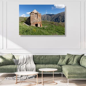 Tsakhats Kar Monastery-Vayots Dzor, Armenia - original canvas fine art photography print, picture to hang on wall, décor, gift for Armenians