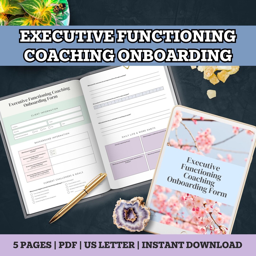Executive Functioning Coaching Onboarding Form | Client Intake ...
