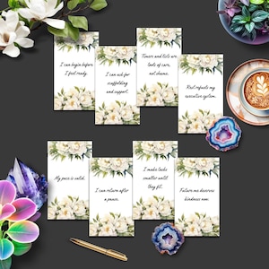 Gentle Momentum — ADHD & Executive Function Affirmation Cards, Business Card Size Printable