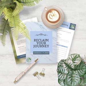 Reclaim Your Journey Workbook & Planner | Divorce Planner for Anyone Seeking Clarity and Healing, PDF Printable, Instant Download