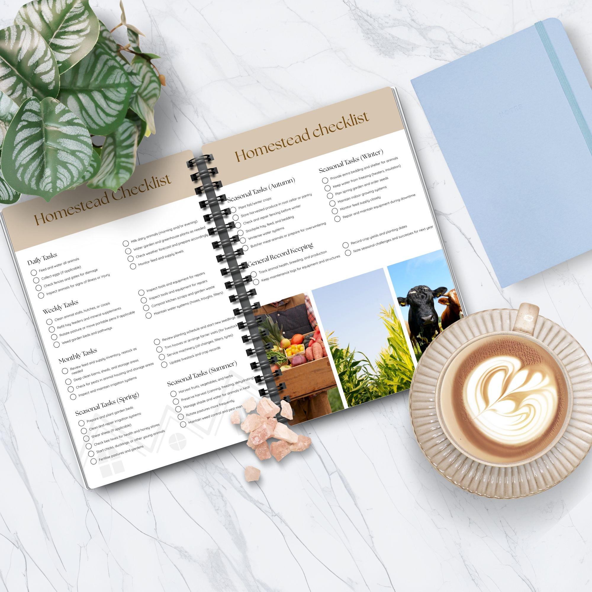 Homestead Chore Checklist: Farm & Garden Planner (PDF Printable) - Etsy