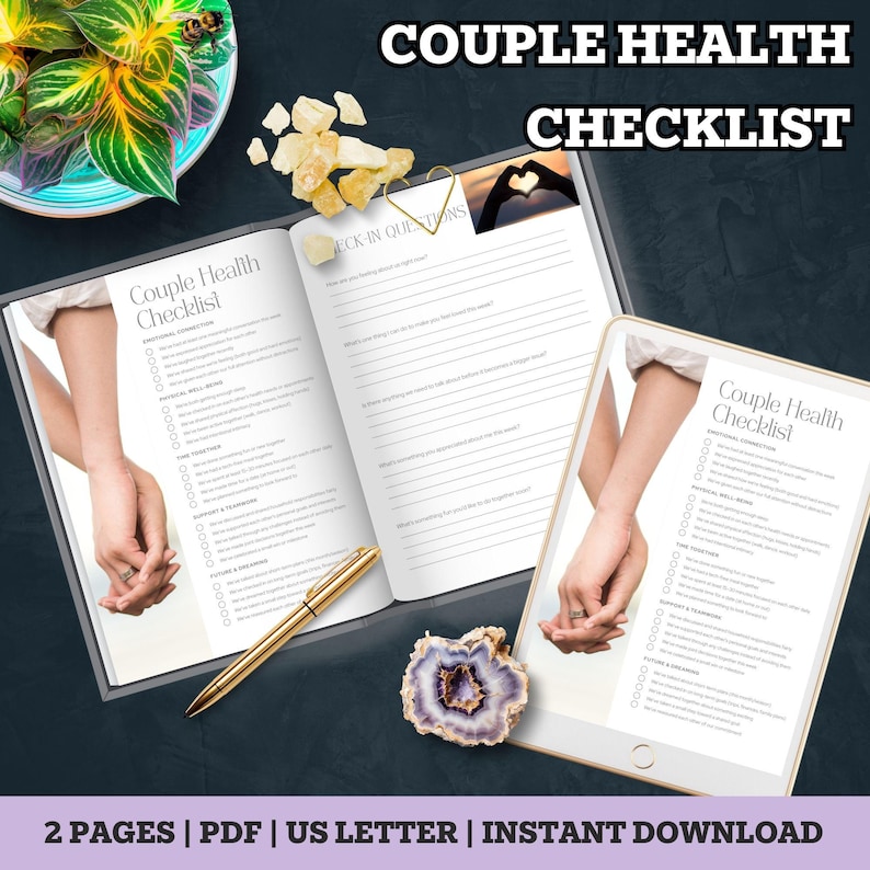 Relationship Checklist.pdf Couple Health Checklist Printable – Relationship Check-in ...