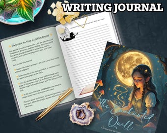 30 Day Creative Writing Challenge Journal PDF | Fantasy Themed Writing Prompts Notebook | Daily Storytelling & Imagination Practice