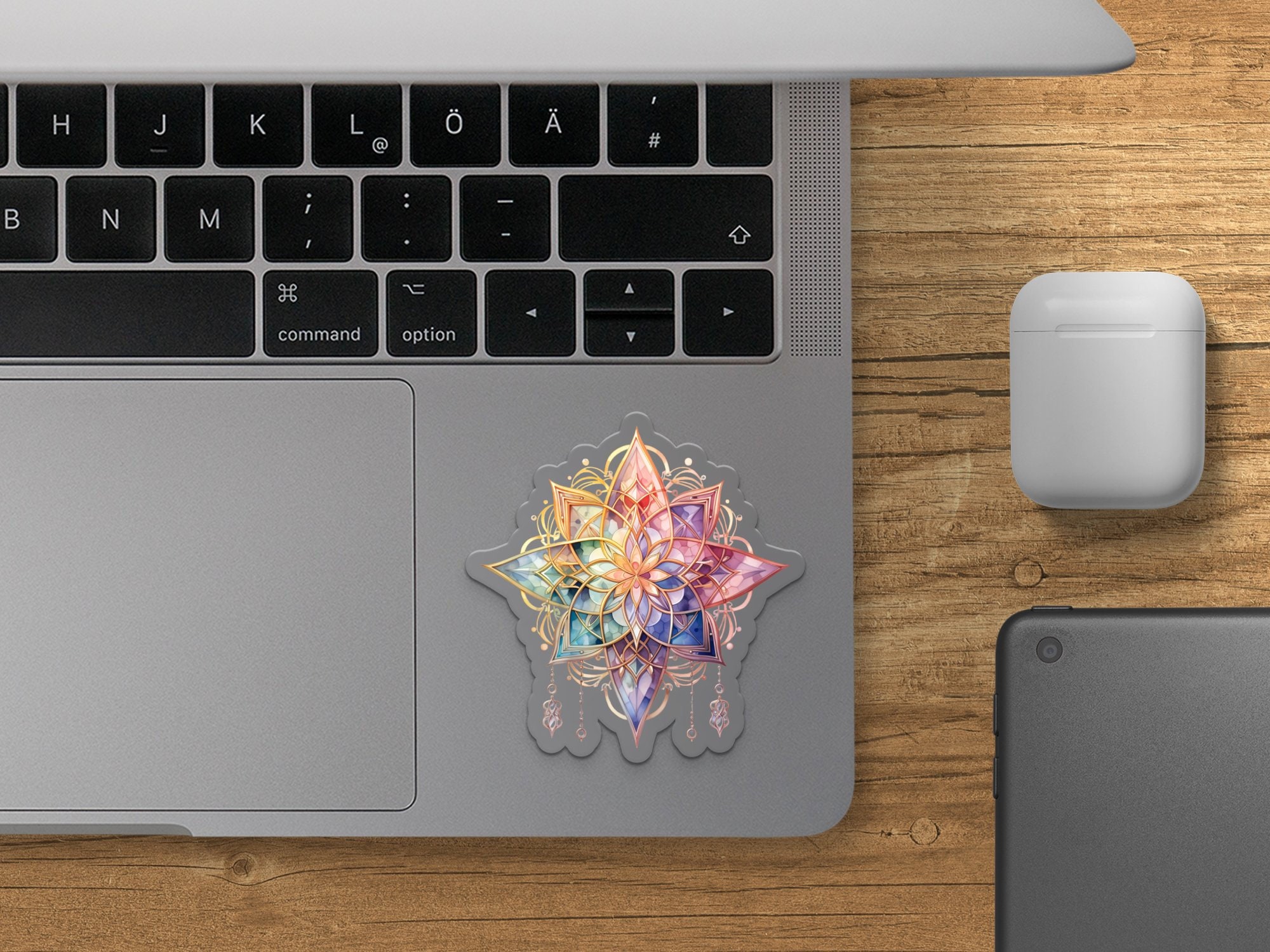 8-pointed Star Sticker, Die Cut Sticker, Kiss Cut Sticker, Holographic ...