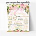 Floral Pink and Gold Cupcake Toppers Printable Boho First - Etsy