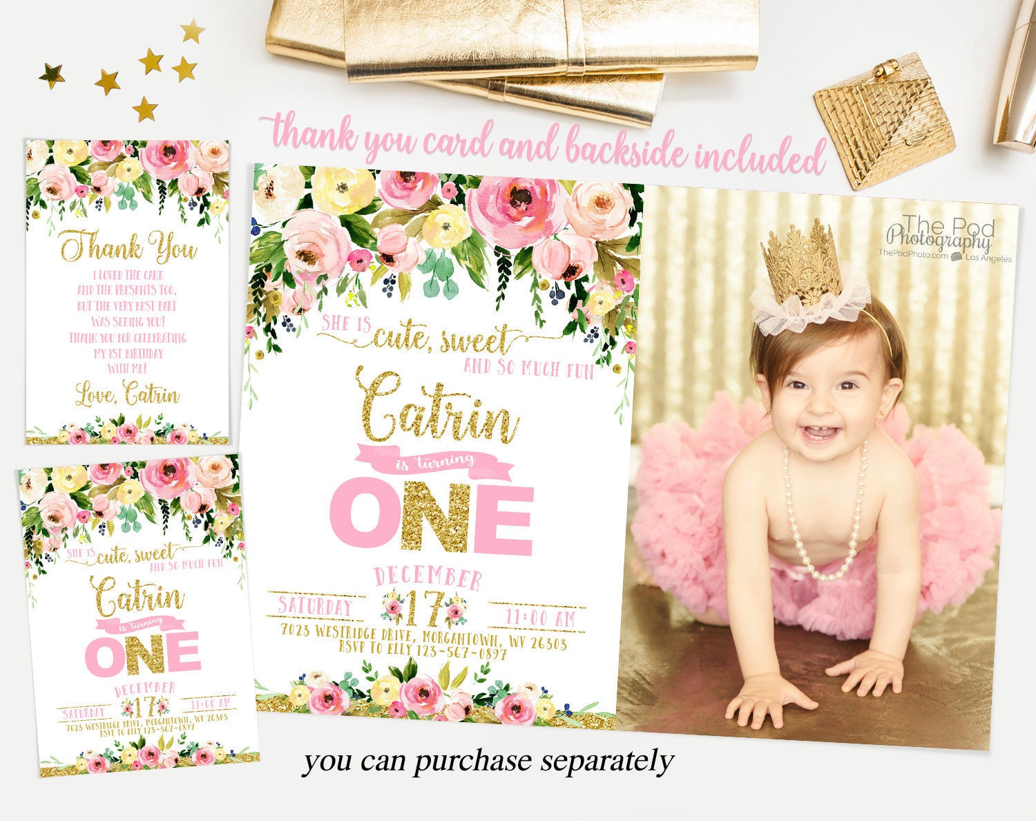 One is sweet please take a treat sign printable pink and gold | Etsy One is sweet please take a treat sign printable pink and gold | Etsy