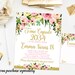 Floral Pink and Gold Cupcake Toppers Printable Boho First - Etsy