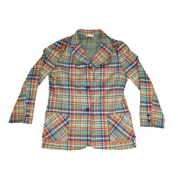 Vintage Women's Bradley Plaid Blazer - image 1