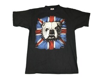 Vintage Bulldog Zip It London shirt