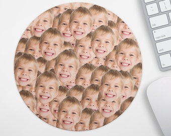 Custom Face Mouse Pad Printed With Loved Ones Face Make A Fantastic Unique Personalised Gift