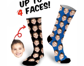 Custom Face Socks Printed With Loved Ones Face Make A Fantastic Unique Personalised Gift