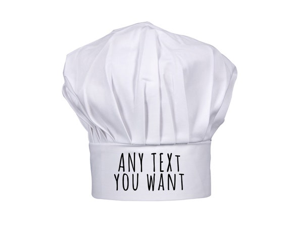 Toque chef, Coiffe de cuisinier avec bande élastique, Taille universelle