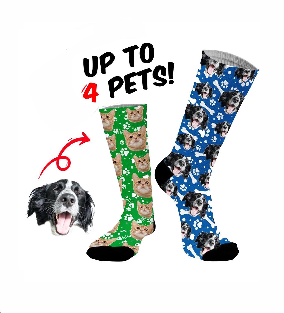 Calze Personalizzate Con Foto Del Tuo Cane - Unisex Divertenti Regalo