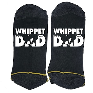 Whippet Dad Socks Perfect for any Whippet dad great Birthday Gift or Present For Dad on fathers day