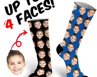 Custom Face Socks Printed With Loved Ones Face Make A Fantastic Unique Personalised Gift