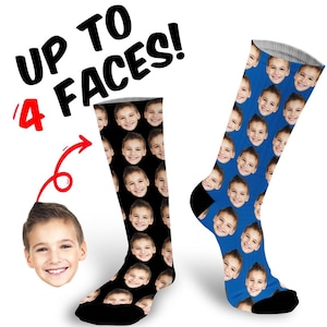 Custom Face Socks Printed With Loved Ones Face Make A Fantastic Unique Personalised Gift image 3