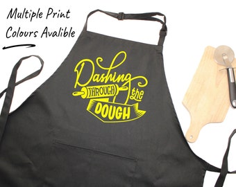Dashing Through The Dough Christmas Apron in meerdere printkleuren Stijl Print - Great Gift Idea Good Secret Santa Gag Gift Idee