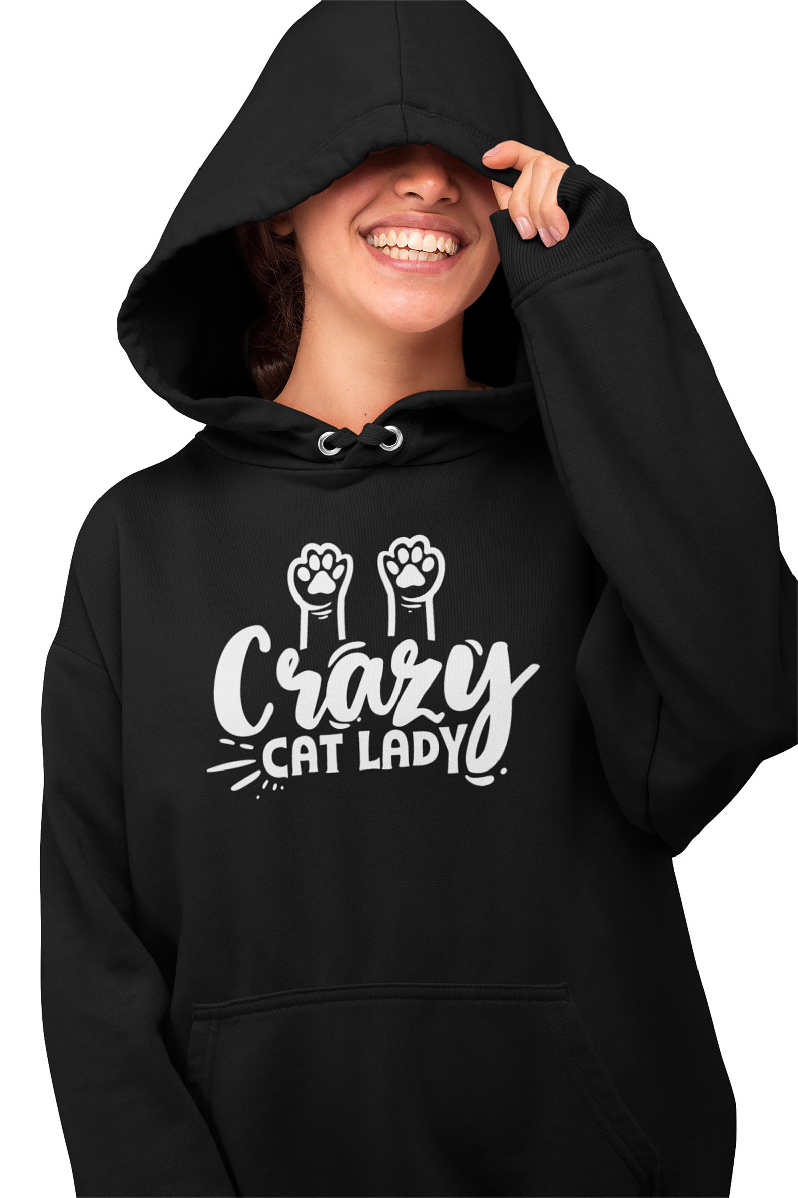 Crazy Cat Lady Funny Hoodie Also Available in Tshirt Great Etsy UK