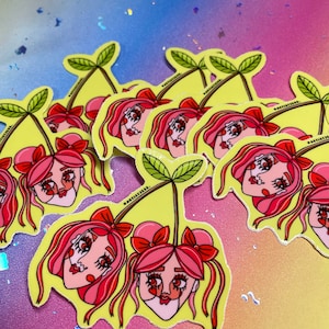 Cherry Glossy Vinyl Sticker