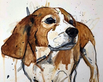 CUSTOM PET PORTRAIT Watercolour or Ink