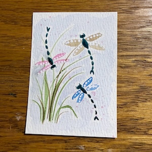 ACEO Original Watercolor 2.5x3.5 inch Artist Trading