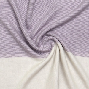 Women&#39;s Luxurious Soft Lilac Wool Silk Scarf With Off White Border