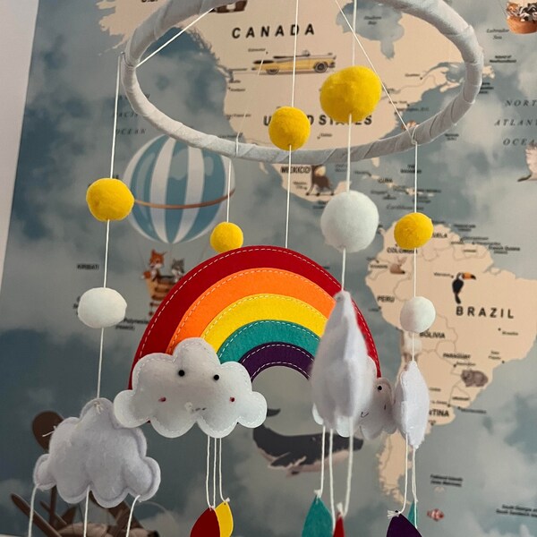 Cloud Baby Mobile Etsy