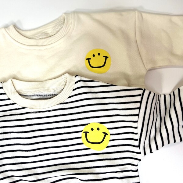 Smiley Face Baby Sweater Etsy