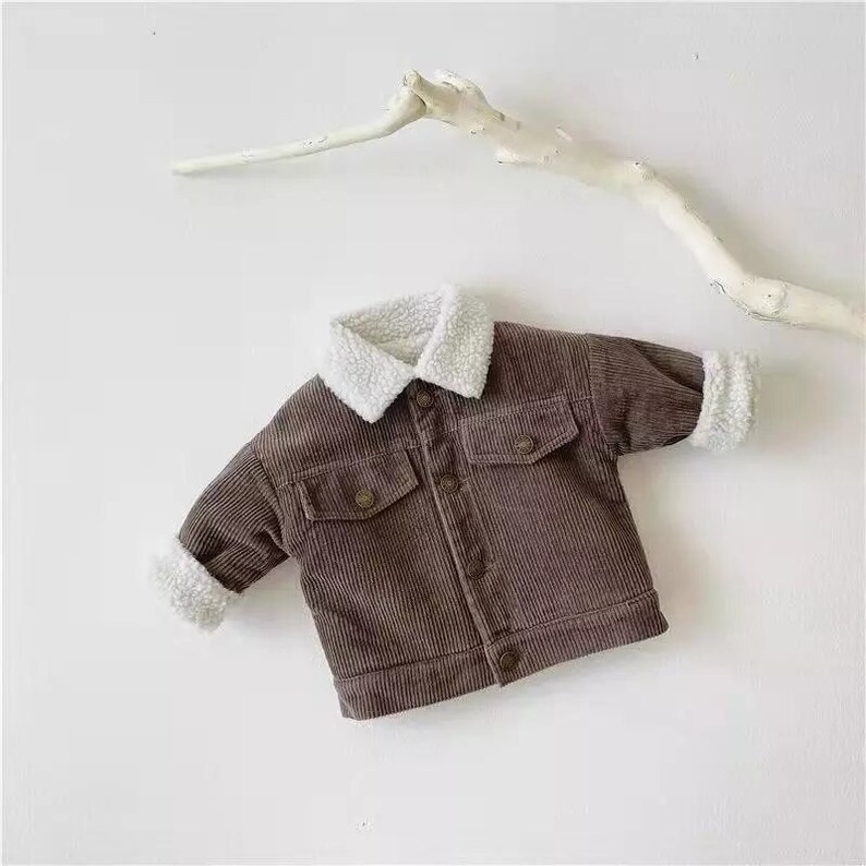 Oversized Corduroy Jacket for Toddler and Kids. Winter Outfit Etsy