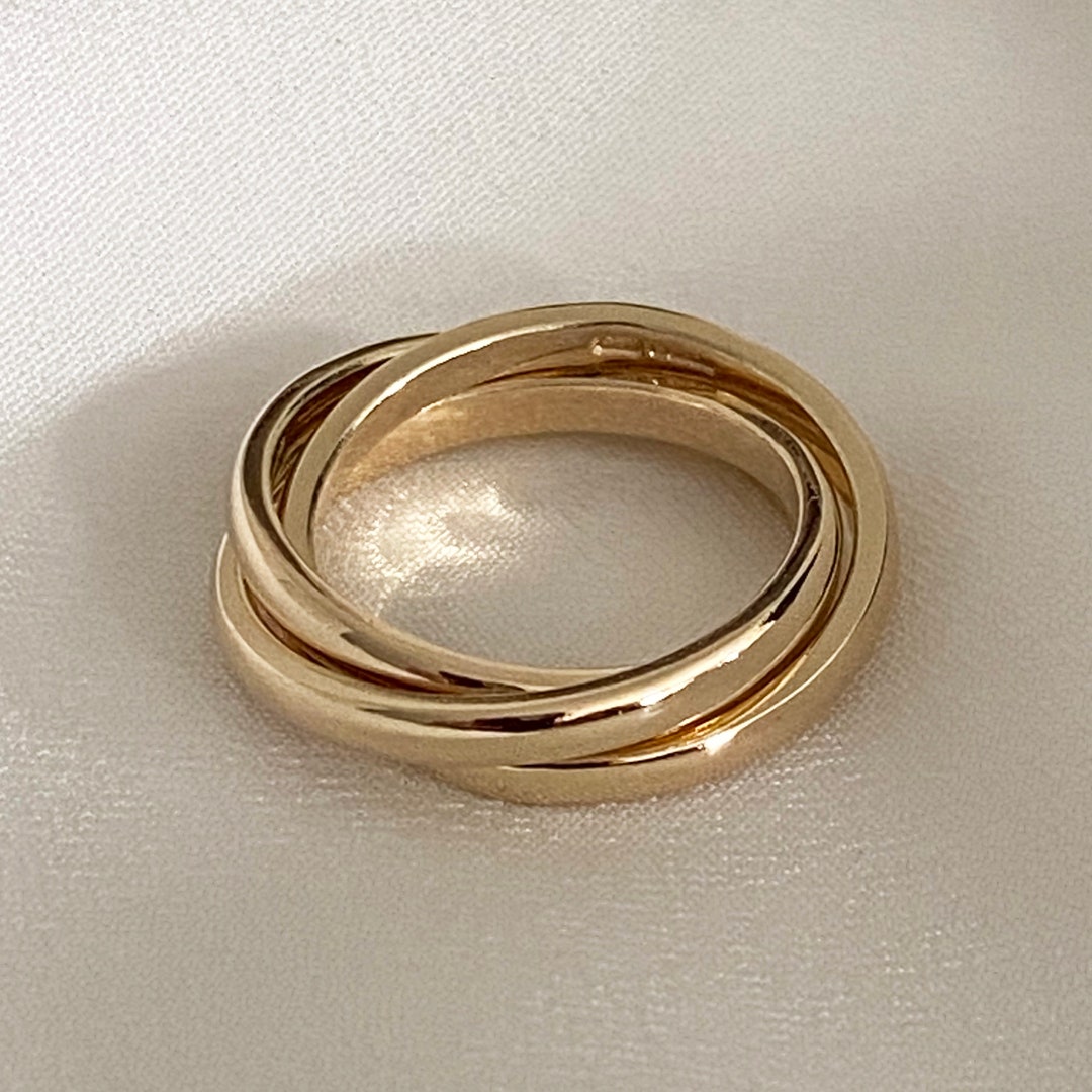 9ct Gold Russian Wedding Ring Etsy UK